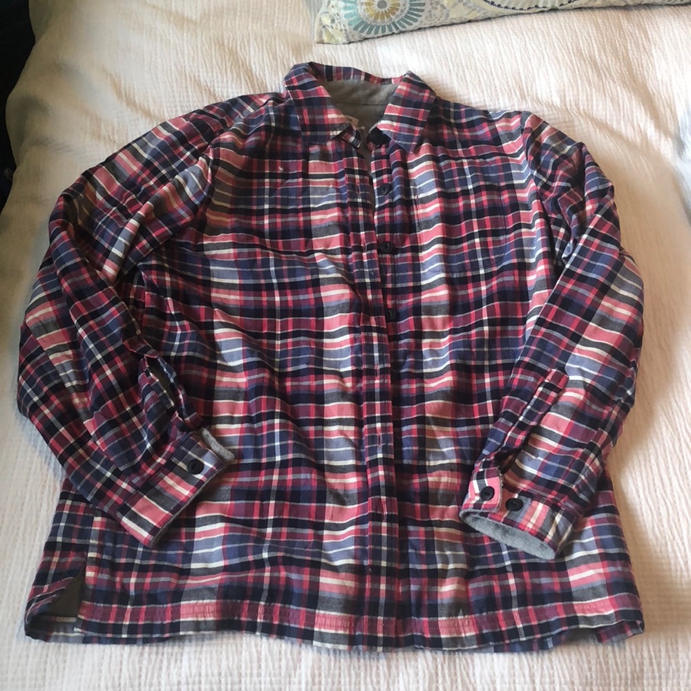 LL Bean fleece lined flannel